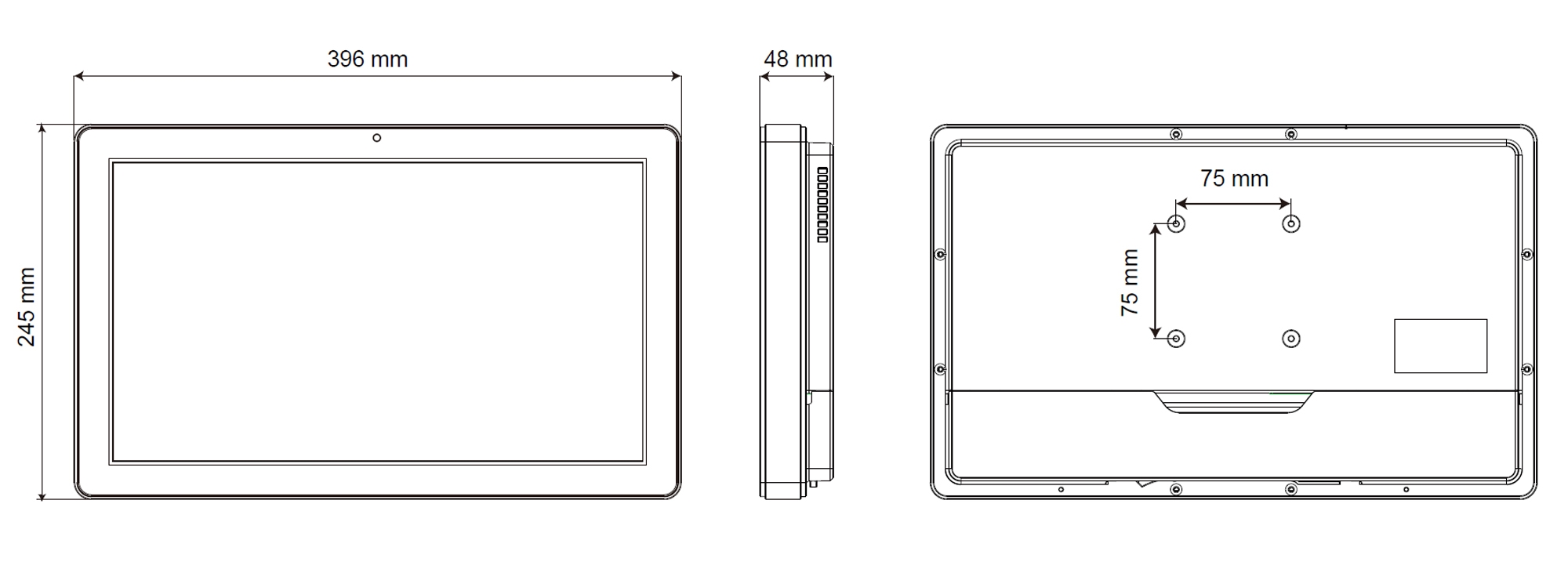 TP-5040-15 Industrial Computer Drawing