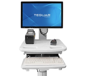 Computer für das Gesundheitswesen auf Rädern mit einem medizinischen Computer von Teguar