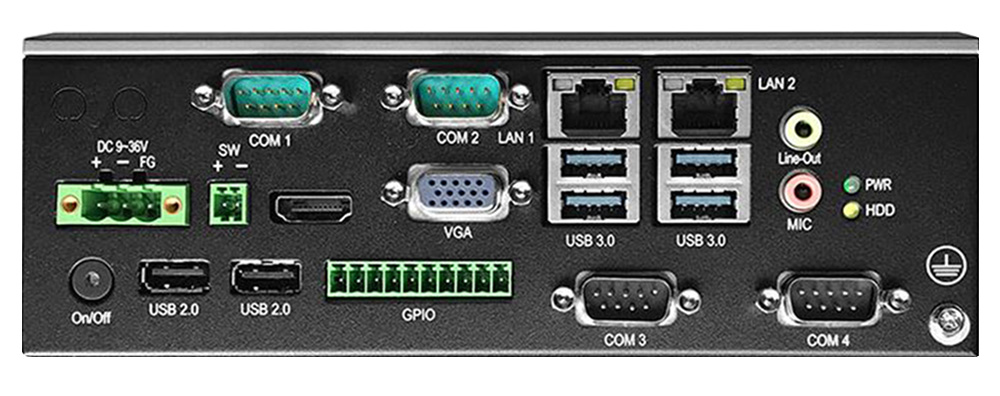 Teguar Box PC Inputs and Outputs