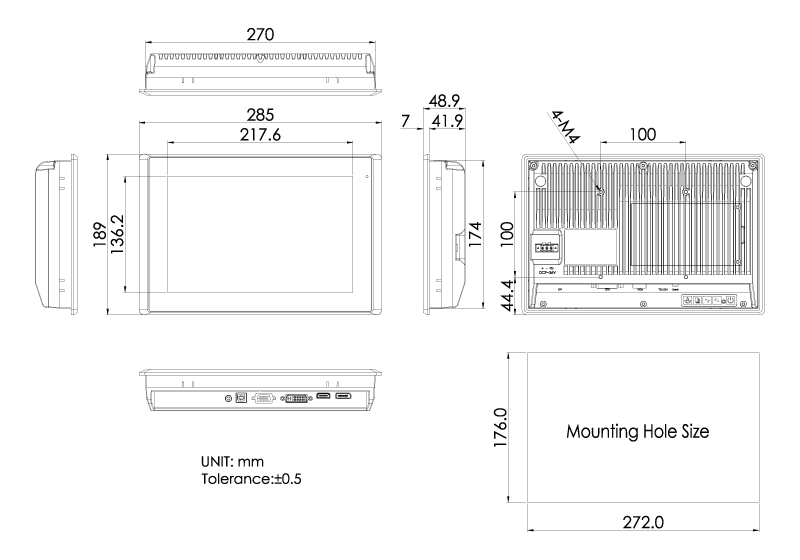 tech drawing of the TD-45-10