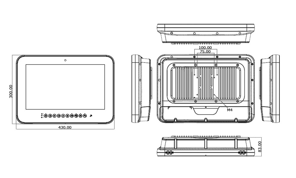 15"_Medical_Panel_PC_Drawing