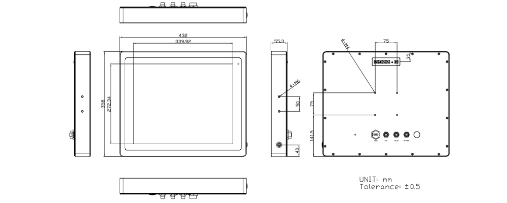 TSD-45-17 Technical Drawing
