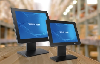 Zwei Größen der Teguar TP-3485 Serie industrieller All-in-One Panel PC