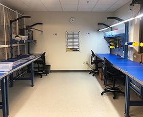 Arbeitsbereich der Teguar-Serviceabteilung