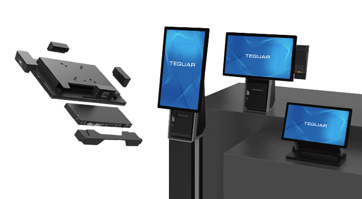 Verschiedene Montagemöglichkeiten für Computer der Serie Teguar TA-5540