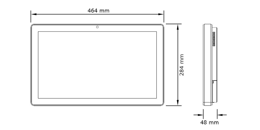 Teguar Industrial PC Technical Drawing