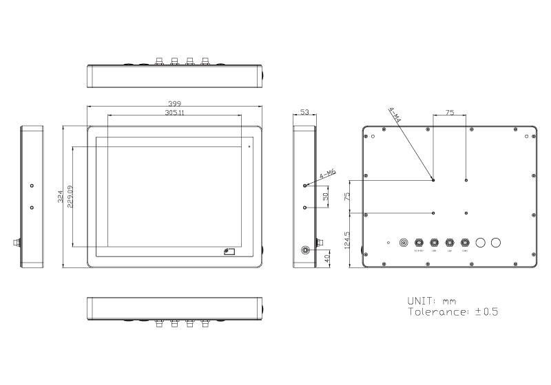 TS-5645-15 Technical Drawing