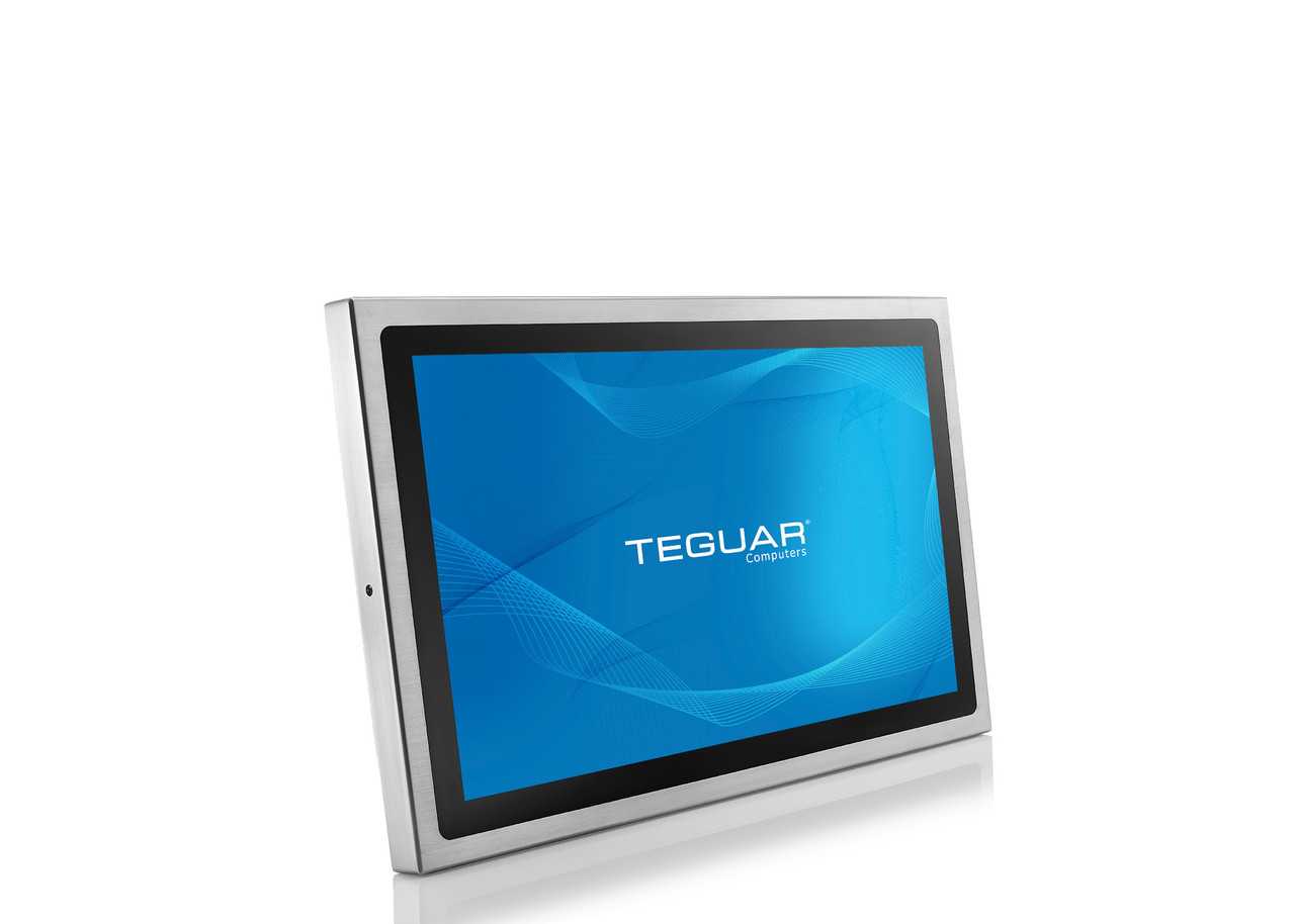 22" Stainless Steel Panel PC | TS-4810-22 Front Angled