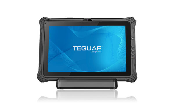 12 Inch Rugged Tablet Docking Station-TRT-7080-12  Front With Dock