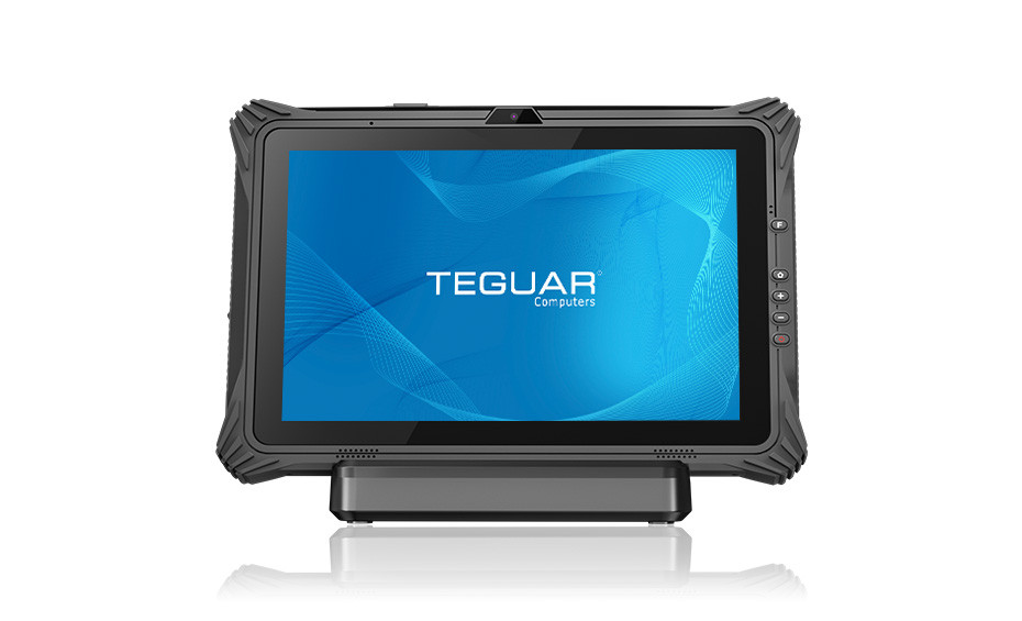 12 Inch Rugged Tablet Docking Station-TRT-7080-12  Front With Dock
