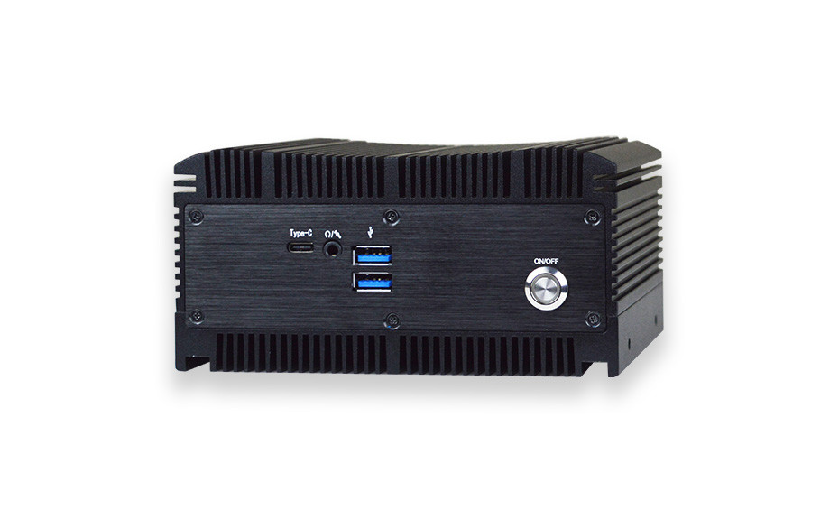 Industrieller Embedded Box PC- TB-5913 Frontansicht