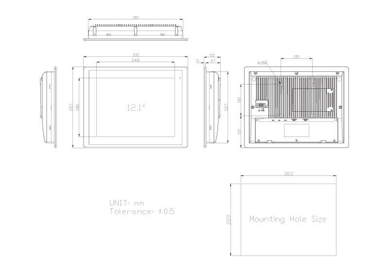 TSP-5645-12 Technical Drawing