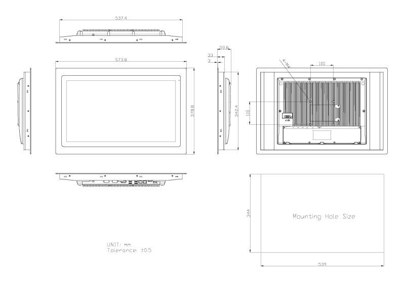 TSP-5645-22 Technical Drawing