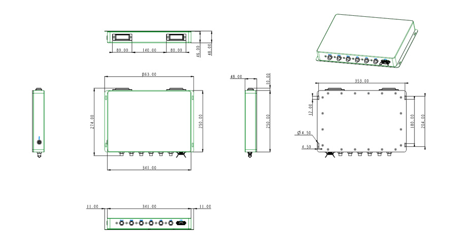 M12 TWB-4810 Technical Drawing