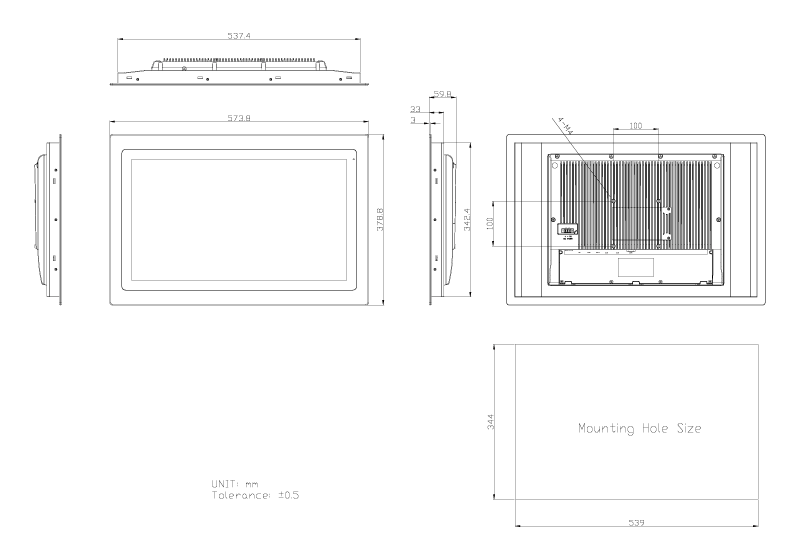 TSp-4845-22 Technical Drawing