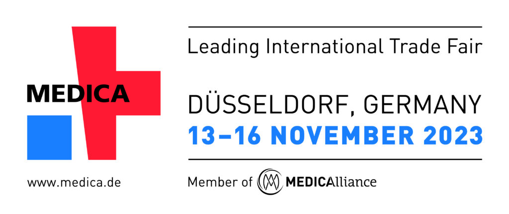 Banner für die MEDICA 2023 Internationale Leitmesse | Düsseldorf, Deutschland | 13-16 November 2023