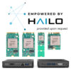 Industrial NUC TB-4840 Back IOs and Hailo logo saying Empowered by Hailo provided upon request
