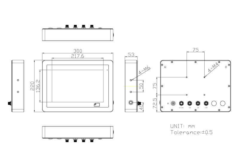 TS-4845-10 Technical Drawing