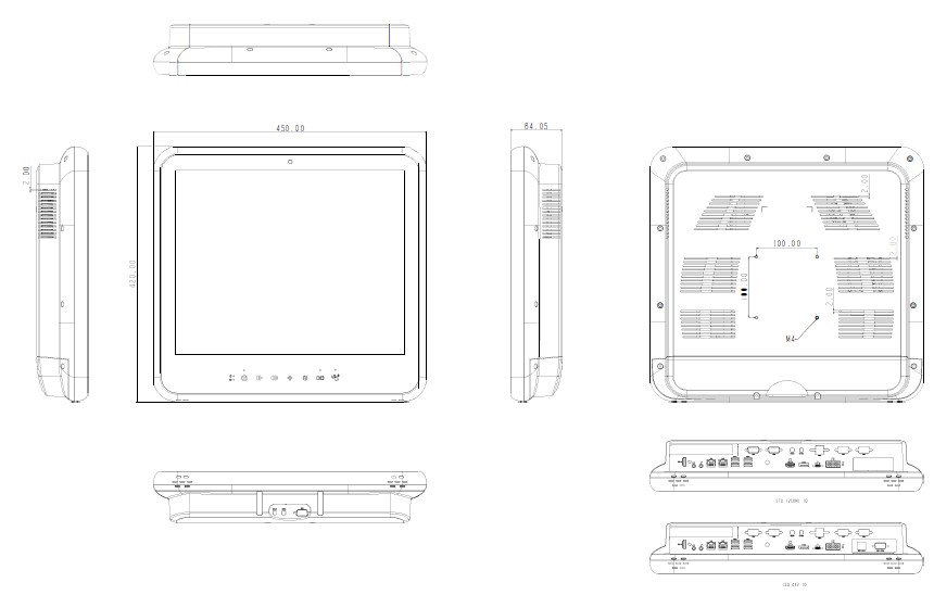 Technical drawing of TM-7110-19F