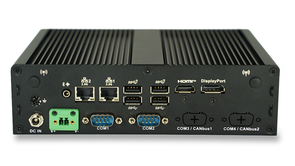 Industrial Edge Computer Power Side Top Angle