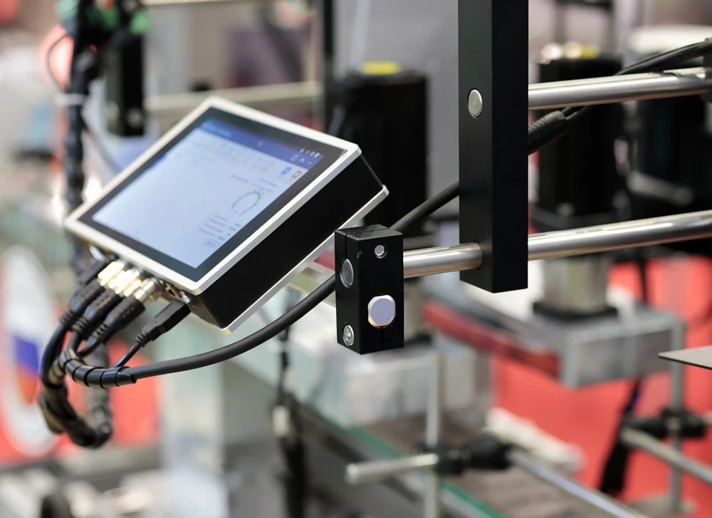Industrial computer on production line