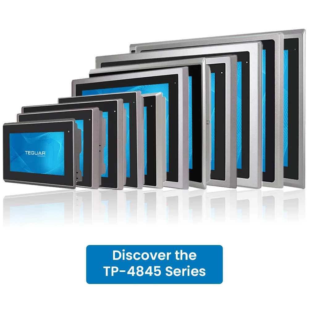 Eine Schaltfläche mit der Aufschrift Entdecken Sie die TP-4845 Serie