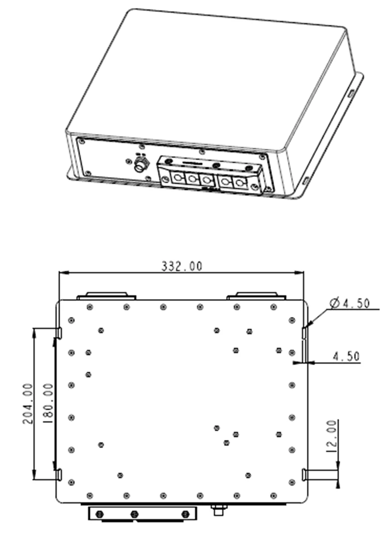 TWB-7010 2D Drawing with Dimensions