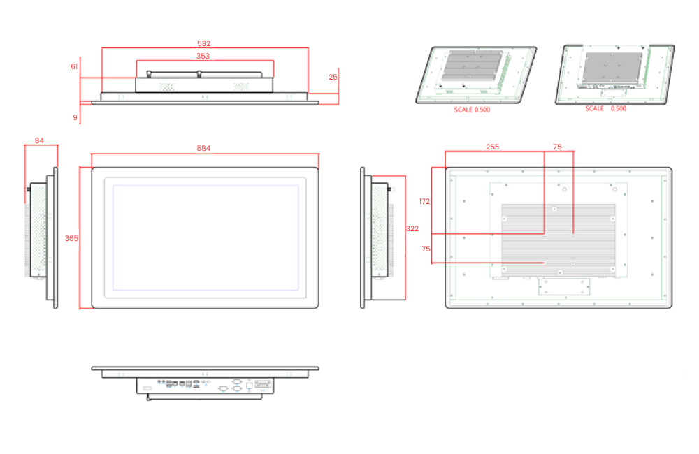 Halcyon TP-7310-22 2D Drawing
