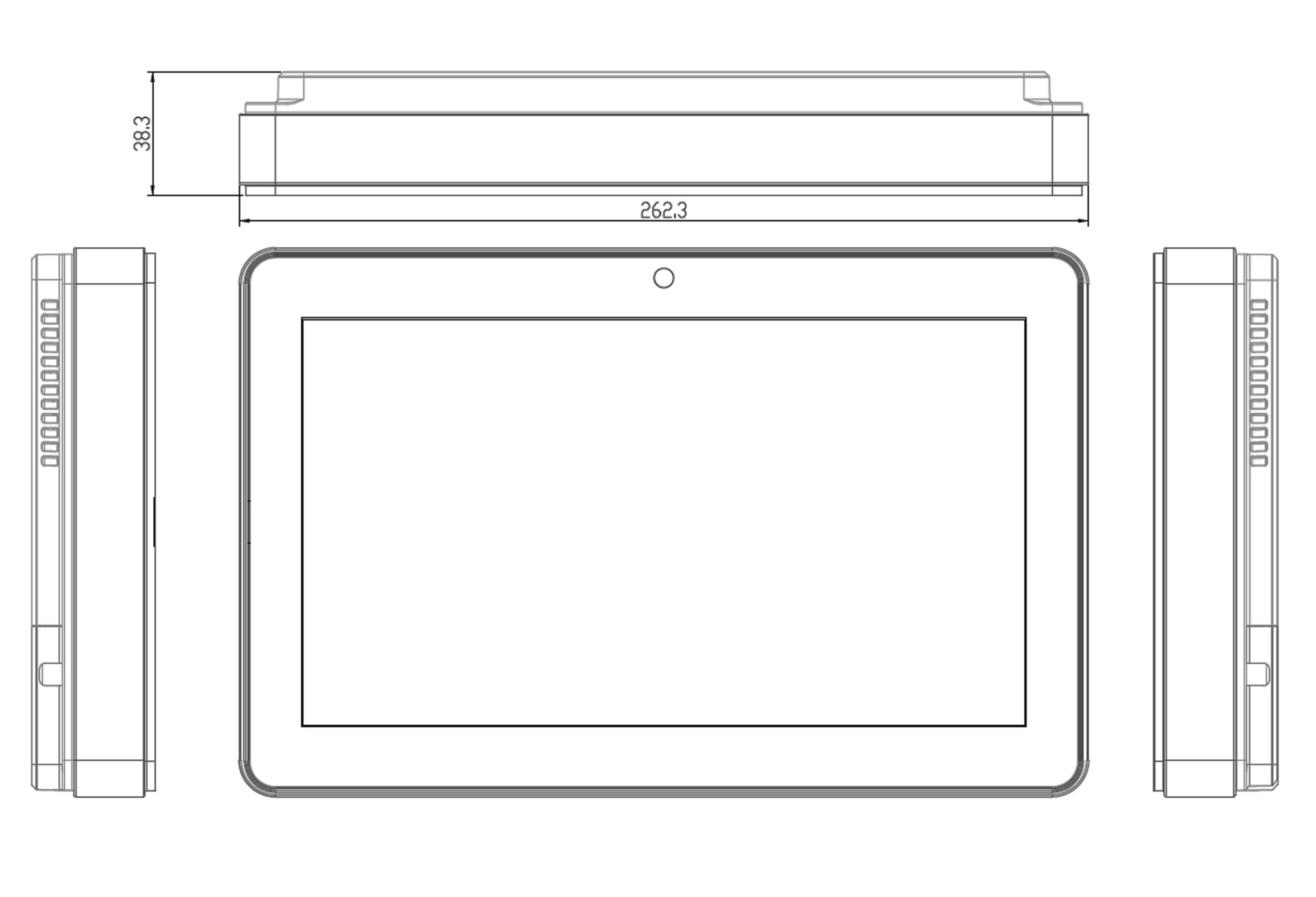 TP-5040-10M Medical Computer Technical Drawings