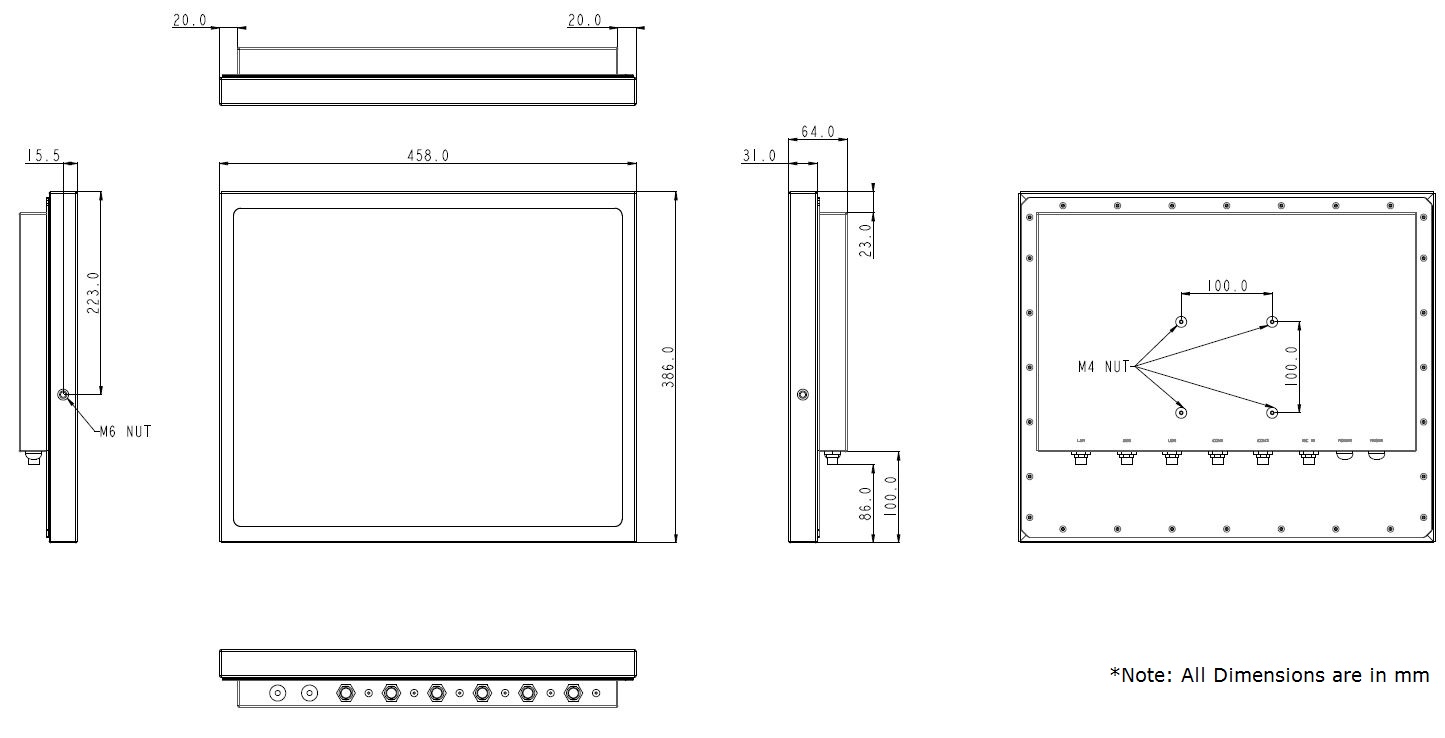 Stainless Steel Computer Technical Drawing TS-4010-19