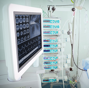 Medical grade touchscreen bedside computer