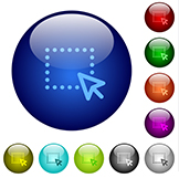 Multiple colored icons with large blue circle featured