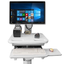 Medical PC on a cart with Windows 10 installed