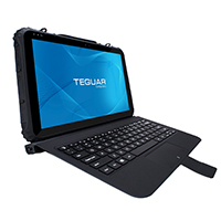 Teguar TRT-5180-12 rugged tablet with keyboard attachment