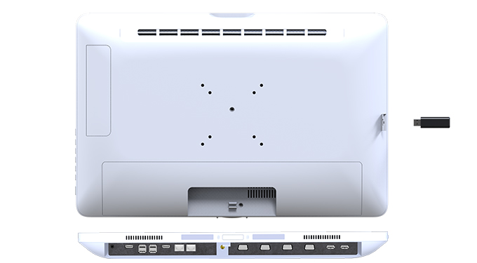 TM-5557-22 back panel and inputs and outputs