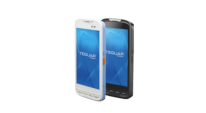 Two colors of the Teguar TRH-A5380 rugged handhelds