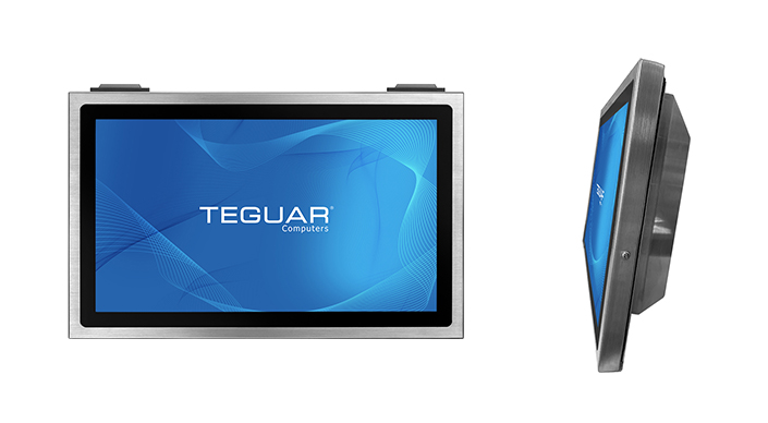 Front and side views of a Teguar TSC series computer