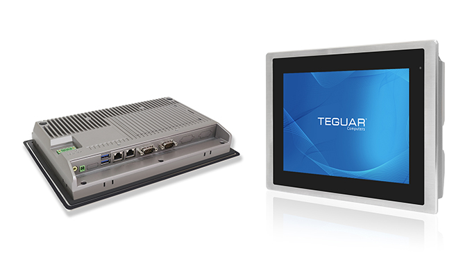 Front and back of a Teguar TSP series computer