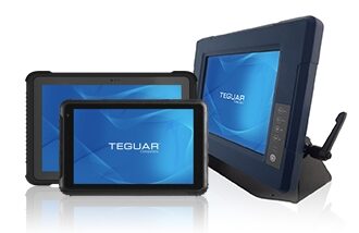 Two rugged tablets and an industrial computer from Teguar