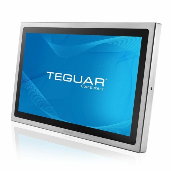 22" Stainless Steel Core i Computer front side view