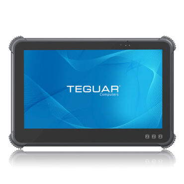 Ruggedized tablet front view