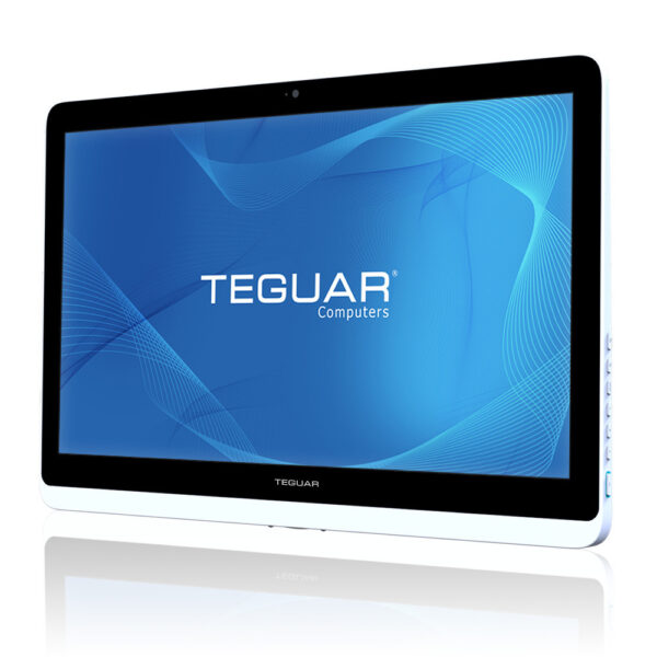 22" fanless all in one industrial computer | TM-5957-22i front angled