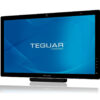 Fanless all-in-one PC TM-5900-24i front angled with speaker
