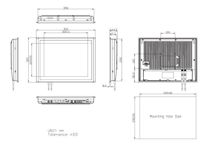 Tp-5645-15-2d-technical drawing