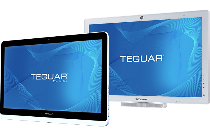 Two TEGUAR medical all-in-one computers