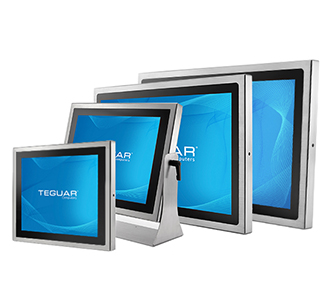 Industrial fanless stainless steel PCs with IP69K rating from Teguar