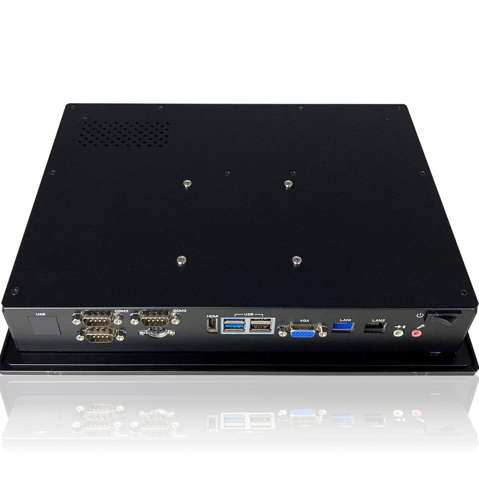 Fanless Panel PC | TP-4810-10 Widescreen IOs angle