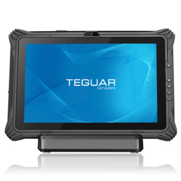 12 Inch Rugged Tablet Docking Station-TRT-7080-12  Front With Dock
