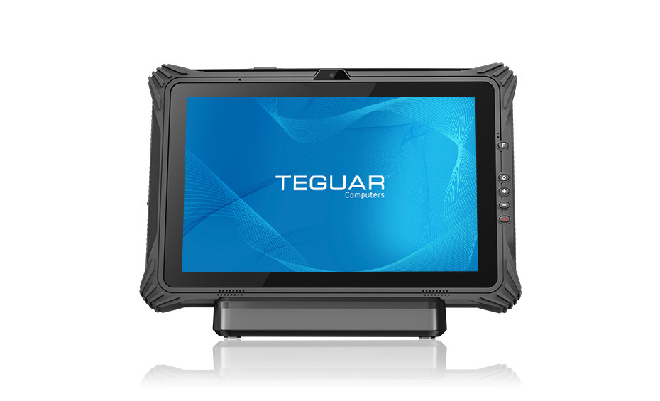 12 Inch Rugged Tablet Docking Station-TRT-7080-12  Front With Dock