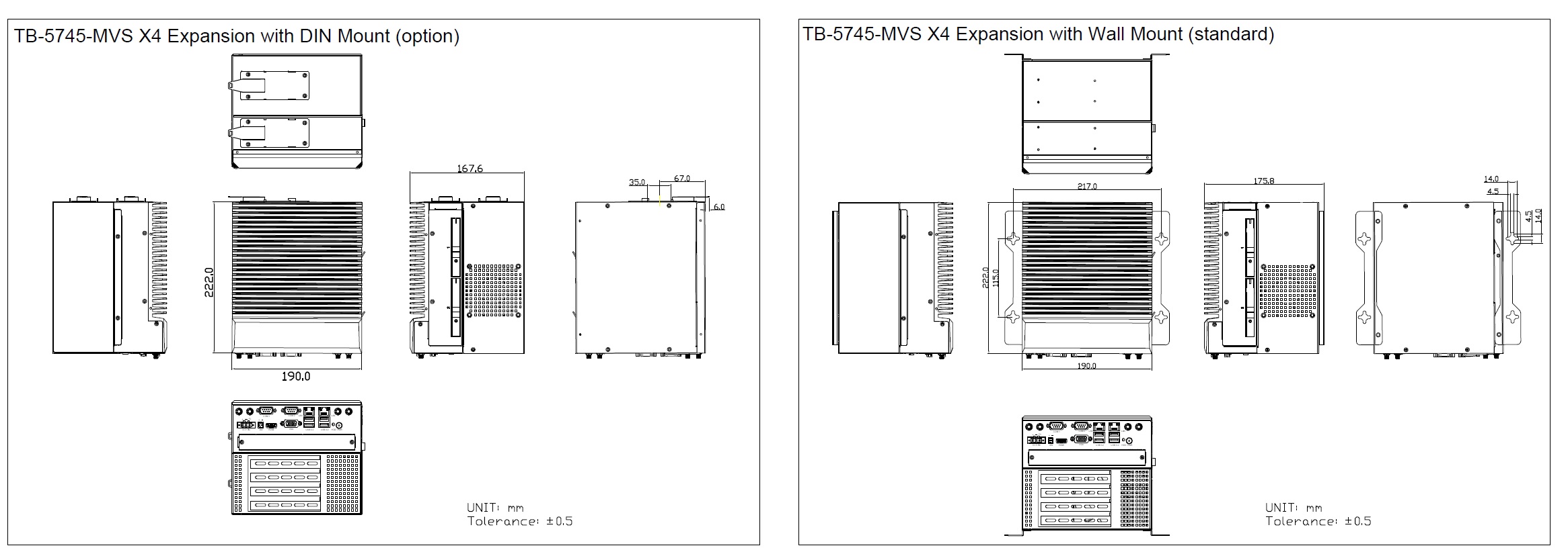 TB-5745 technical drawing 4x expansion
